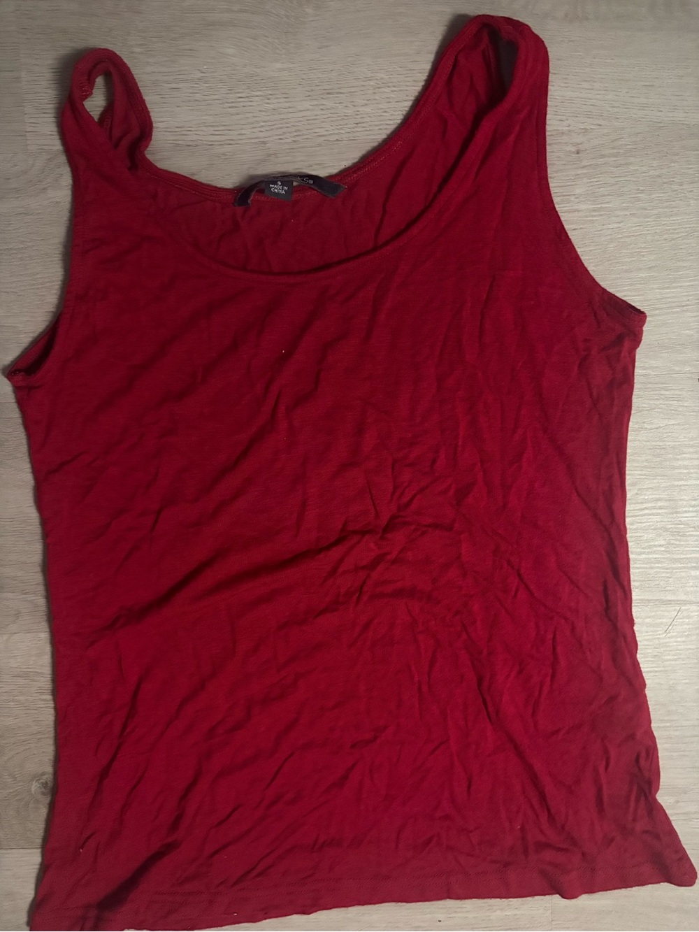 Chadwicks Red Scoop Neck Tank Top